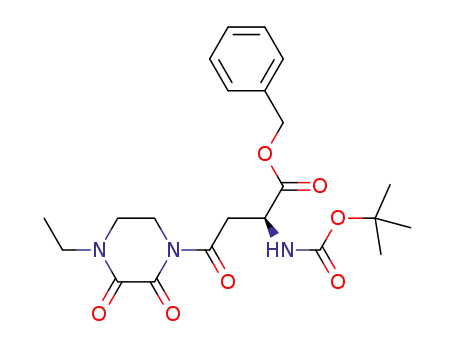 benzyl (S)-2-((tert-butoxycarbonyl)amino)-4-(ethyl-2,3-dioxopiperazin-1-yl)-4-oxobutanoate