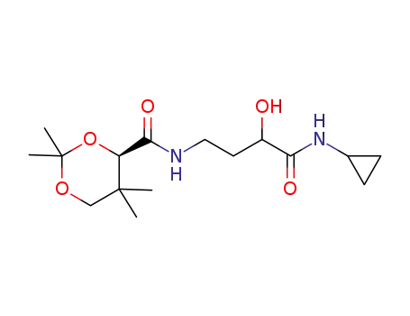 (R)-2,2,5,5-tetramethyl-[1,3]dioxane-4-carboxylic acid (3-cyclopropylcarbamoyl-3-hydroxypropyl)amide