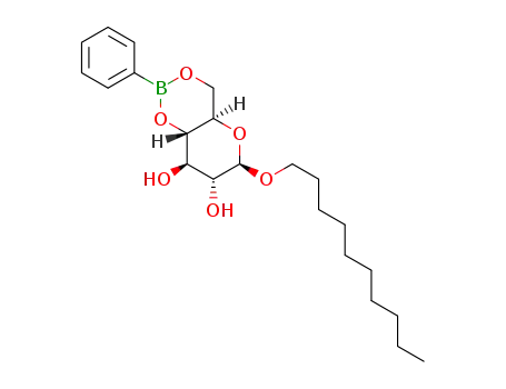 decyl β-D-glucoside-4,6-phenyl boronate