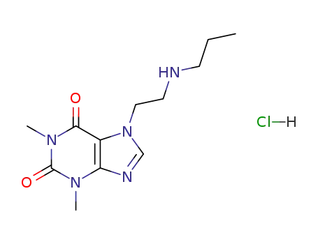 1,3-dimethyl-7-(2-propylamino-ethyl)-3,7-dihydro-purine-2,6-dione; hydrochloride