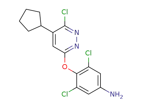 3,5-dichloro-4-((6-chloro-5-cyclopentylpyridazin-3-yl)oxy)aniline