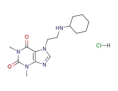 7-(2-cyclohexylamino-ethyl)-1,3-dimethyl-3,7-dihydro-purine-2,6-dione; hydrochloride