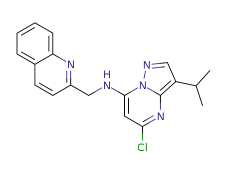 5-chloro-3-isopropyl-N-(quinolin-2-ylmethyl)pyrazolo[1,5-a]pyrimidin-7-amine