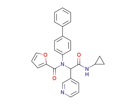 2-(N-{[1,1′-biphenyl]-4-yl}-1-(furan-2-yl)formamido)-N-cyclopropyl-2-(pyridin-3-yl)acetamide