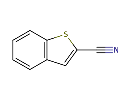 Molecular Structure of 55219-11-9 (Benzothiophene-2-carbonitrile)