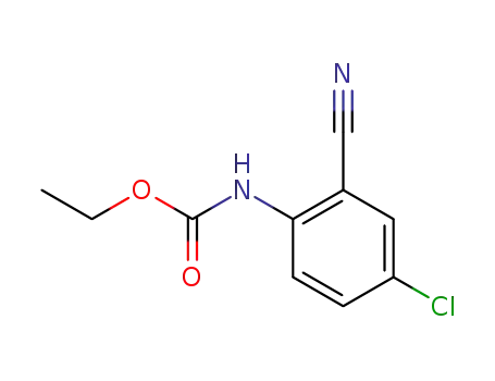 Molecular Structure of 104615-49-8 (Carbamic acid, (4-chloro-2-cyanophenyl)-, ethyl ester)