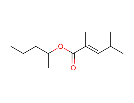 Molecular Structure of 89301-91-7 (2-Pentenoic acid, 2,4-dimethyl-, 1-methylbutyl ester, (E)-)