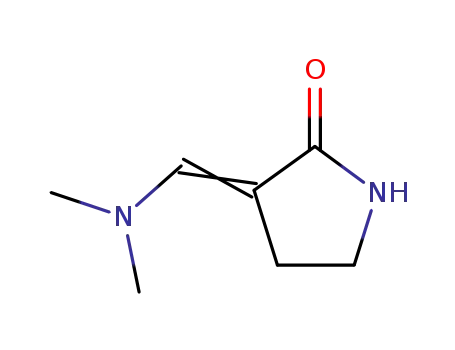 Molecular Structure of 89587-11-1 (2-Pyrrolidinone, 3-[(dimethylamino)methylene]-)