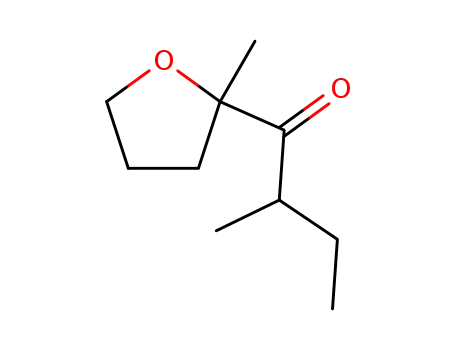 Molecular Structure of 87013-37-4 (1-Butanone, 2-methyl-1-(tetrahydro-2-methyl-2-furanyl)-)