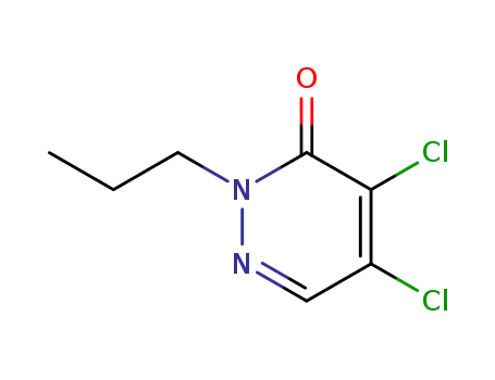 Molecular Structure of 51659-95-1 (3(2H)-Pyridazinone, 4,5-dichloro-2-propyl-)