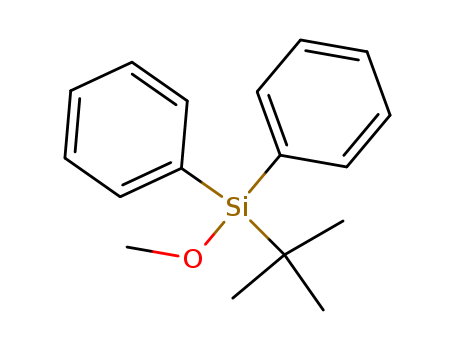 Molecular Structure of 76358-47-9 (T-BUTYLDIPHENYLMETHOXYSILANE)