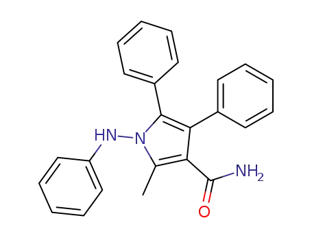 2-Methyl-4,5-diphenyl-1-phenylamino-1H-pyrrole-3-carboxylic acid amide