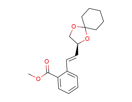 2-[(E)-(S)-2-(1,4-Dioxa-spiro[4.5]dec-2-yl)-vinyl]-benzoic acid methyl ester