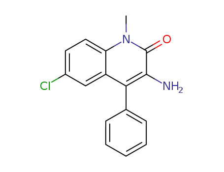 Molecular Structure of 5220-02-0 (DIAZEPAM RELATED COMPOUND B (25 MG) (3-AMINO-6-CHLORO-1-METHYL-4-PHENYLCARBOSTYRIL))