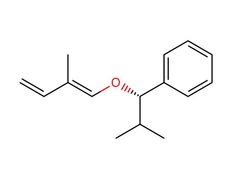Molecular Structure of 136476-12-5 (Benzene, [2-methyl-1-[(2-methyl-1,3-butadienyl)oxy]propyl]-, (S)-)