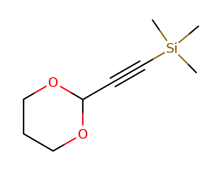 Molecular Structure of 86934-41-0 ((1,3-dioxan-2-ylethynyl)trimethyl-silane)