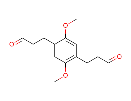 Molecular Structure of 91295-93-1 (1,4-Benzenedipropanal, 2,5-dimethoxy-)