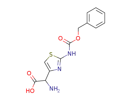 Molecular Structure of 72699-69-5 (4-Thiazoleacetic acid, a-amino-2-[[(phenylmethoxy)carbonyl]amino]-)