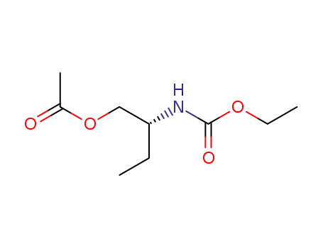 Molecular Structure of 110418-27-4 (Carbamic acid, [1-[(acetyloxy)methyl]propyl]-, ethyl ester, (R)-)