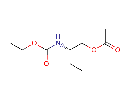 Molecular Structure of 110418-22-9 (Carbamic acid, [1-[(acetyloxy)methyl]propyl]-, ethyl ester, (S)-)