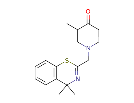 2-(4'-Oxo-3'-methylpiperidino)methyl-4,4-dimethyl-4H-1,3-benzothiazine