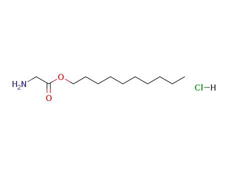 Molecular Structure of 39540-28-8 (Glycine, decyl ester, hydrochloride)