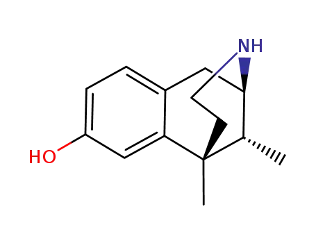 Molecular Structure of 52079-30-8 ((2alpha,6alpha,11R*)-(1)-1,2,3,4,5,6-Hexahydro-6,11-dimethyl-2,6-methano-3-benzazocin-8-ol)
