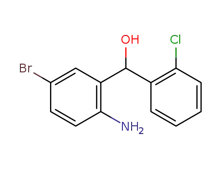Molecular Structure of 89445-68-1 (Benzenemethanol, 2-amino-5-bromo-a-(2-chlorophenyl)-)