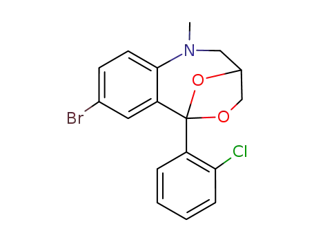 9b-(2'-chlorophenyl)-2,3,5,6,7,9b-hexahydro-8-bromo-5-methylbenzo(6,7)-4,1-oxazepine-(3,5)-oxolan