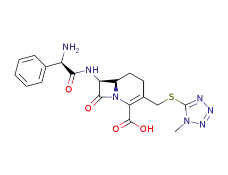 7β-<(2R)-2-phenyl-2-amino>acetylamino-3-(1-methyl-1H-tetrazol-5-yl)thiomethyl-3-cephem-4-carboxylic acid