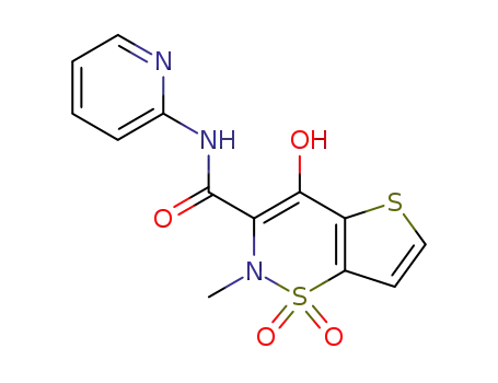 Molecular Structure of 59804-37-4 (Tenoxicam)