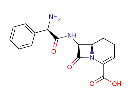 7β-<(2R)-2-phenyl-2-amino>acetylamino-1-carba-1-dethia-3-cephem-4-carboxylic acid