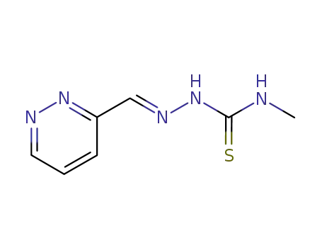 Molecular Structure of 142564-65-6 (Hydrazinecarbothioamide, N-methyl-2-(3-pyridazinylmethylene)-, (E)-)