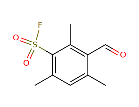 Molecular Structure of 139650-07-0 (Benzenesulfonyl fluoride, 3-formyl-2,4,6-trimethyl-)