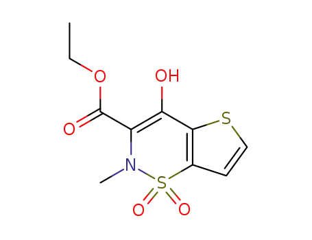 ethyl 4-hydroxy-2-methyl-2H-thieno<2,3-e>-1,2-thiazine-3-carboxylate 1,1-dioxide