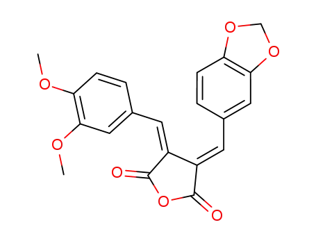 α-piperonylidene-β-veratralidenesuccinic anhydride