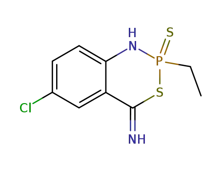 6-Chloro-2-ethyl-2-thioxo-1,2-dihydro-2λ5-benzo[d][1,3,2]thiazaphosphinin-4-ylideneamine