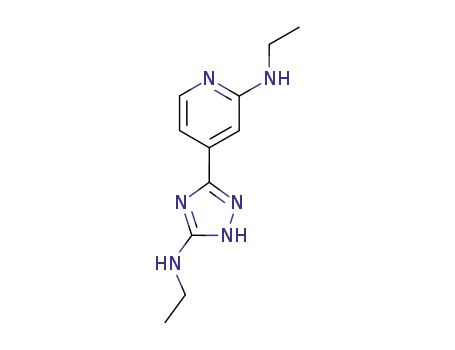 3-(ethylamino)-5-<2-(ethylamino)-4-pyridyl>-1,2,4-triazole