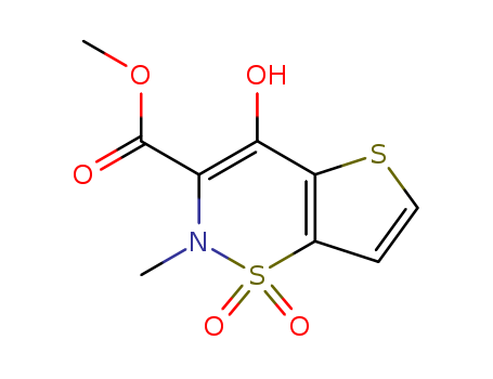 Methyl 2-methyl-4-hydroxy-2H-thieno[2,3-e]-1,2-thiazine-3-carboxylatelate-1,1-dioxide(59804-25-0)