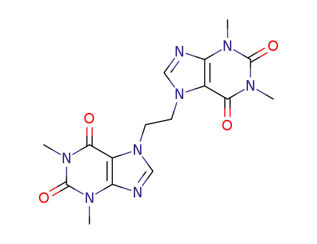 Molecular Structure of 32898-07-0 (1H-Purine-2,6-dione, 7,7'-(1,2-ethanediyl)bis[3,7-dihydro-1,3-dimethyl-)