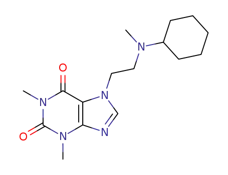 7-<2-(N-methyl-N-cyclohexyl)-aminoethyl>-1,3-dimethylxanthine
