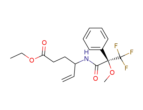ethyl N-<(2R)-2-methoxy-2-phenyl-3,3,3-trifluoropropionoyl>-(4S,4R)-4-amino-5-hexenoate