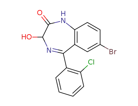 Molecular Structure of 70030-11-4 (3-hydroxyphenazepam)
