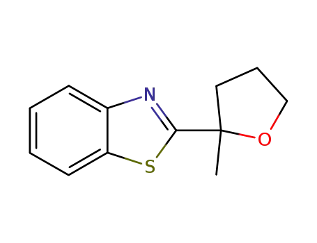 Molecular Structure of 120822-01-7 (Benzothiazole, 2-(tetrahydro-2-methyl-2-furanyl)- (9CI))