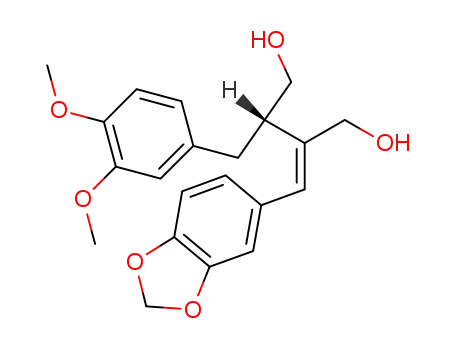 (S)-2-[1-Benzo[1,3]dioxol-5-yl-meth-(E)-ylidene]-3-(3,4-dimethoxy-benzyl)-butane-1,4-diol