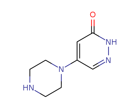 3(2H)-Pyridazinone,5-(1-piperazinyl)-(9CI)