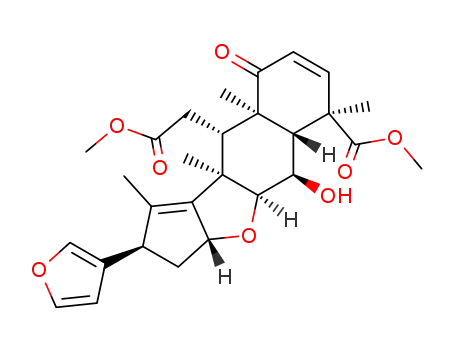 2H-Cyclopenta[b]naphtho[2,3-d]furan-10-acetic acid, 2-(3-furanyl)-3,3a,4a,5,5a,6,9,9a,10,10a-decahydro-5-hydroxy-6-(meth oxycarbonyl)-1,6,9a,10a-tetramethyl-9-oxo-, methyl ester, (2R,3aR,4aS,5R,5aR,6R