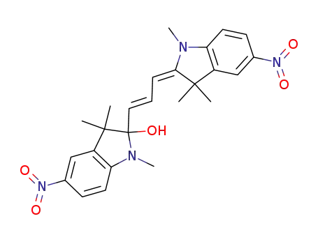 1,3,3-Trimethyl-5-nitro-2-{(E)-3-[1,3,3-trimethyl-5-nitro-1,3-dihydro-indol-(2E)-ylidene]-propenyl}-2,3-dihydro-1H-indol-2-ol