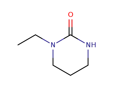 Molecular Structure of 66639-75-6 (1-ethyltetrahydro-2(1H)-pyrimidinone(SALTDATA: FREE))
