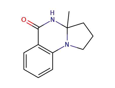 (+/-)-3a-methyl-2,3,3a,4-tetrahydropyrrolo[1,2-a]quinazolin-5(1H)-one